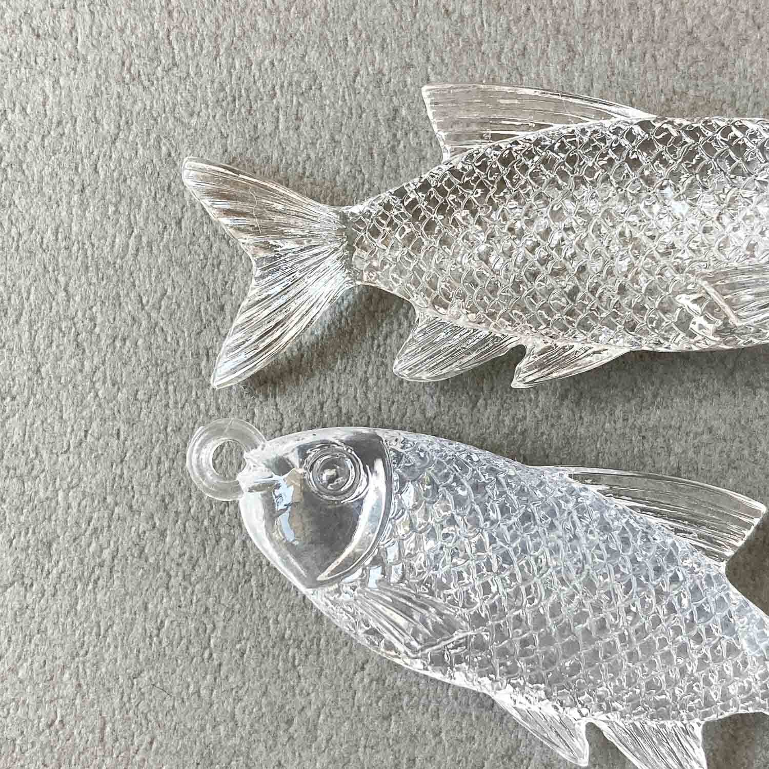 再入荷〉クリア魚の立体チャーム | Dua-アクセサリーパーツショップ