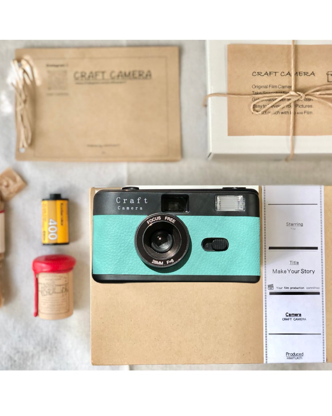 ﾐﾝﾄｸﾞﾘｰﾝ】フィルムカメラ安心スタート10点セット・BK40