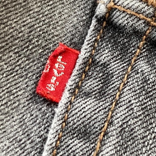 【W38 L32】 usa levi's 先染ブラック リーバイス 559 詳細写真4