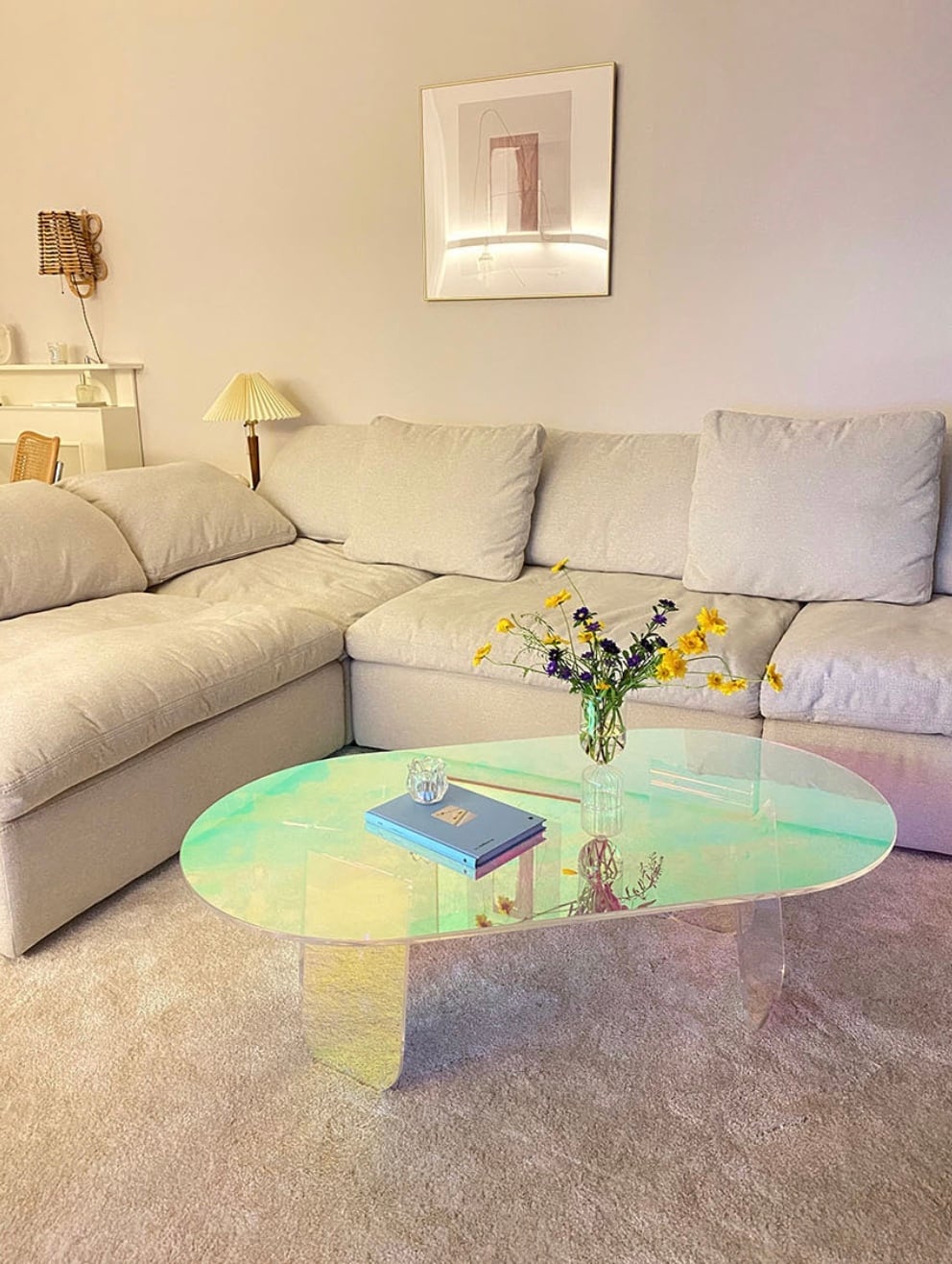 aurora acrylic low table / オーロラ アクリル テーブル aurora acrylic low table / オーロラ アクリル テーブル