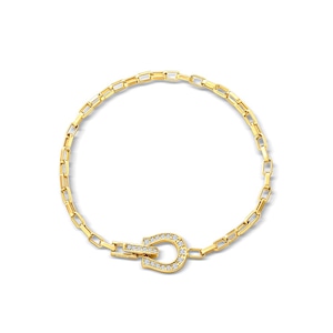 s925 horseshoe chain bracelet #B50　