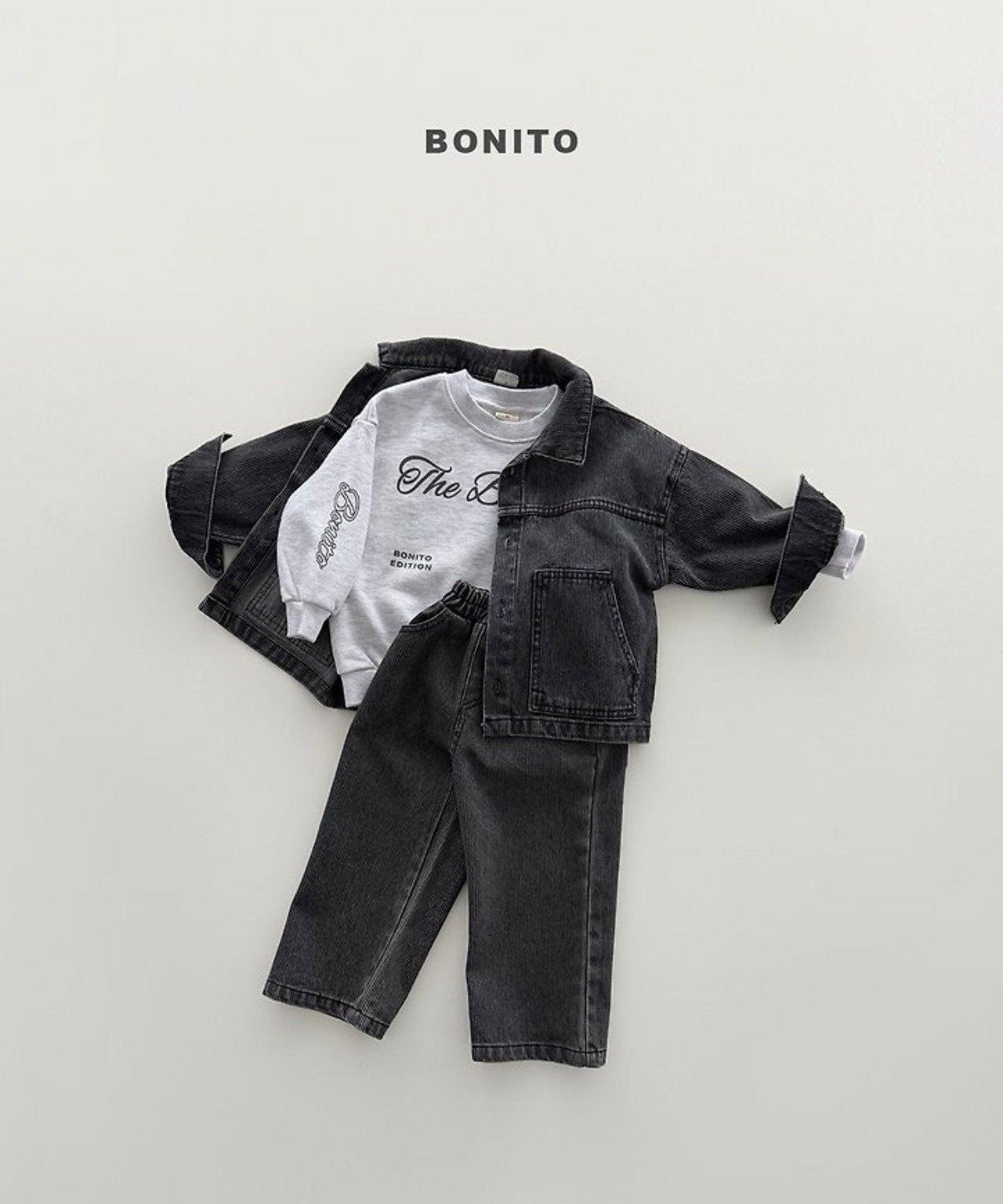 韓国子供服 / BONITO / 26Autumn / The Bonito ロゴスウェット / 秋服 *12M~JM *