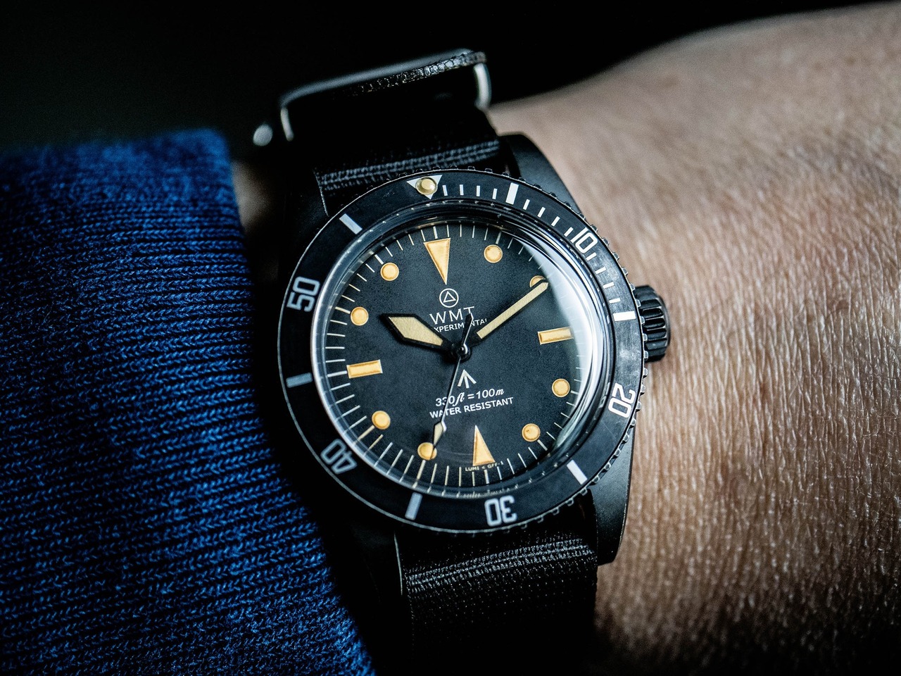 WMT WATCHES Sea Diver – Royal Navy / Black Edition ( Aged ) Limited 50 pcs