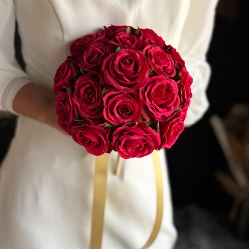 赤バララウンドブーケ☆