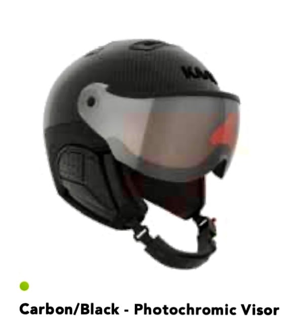 KASK マットブラック ヘルメット バイザー付き　スキーヘルメット KASK バイザー付きスキーヘルメット / ELITE / 340 - Carbon - BLK