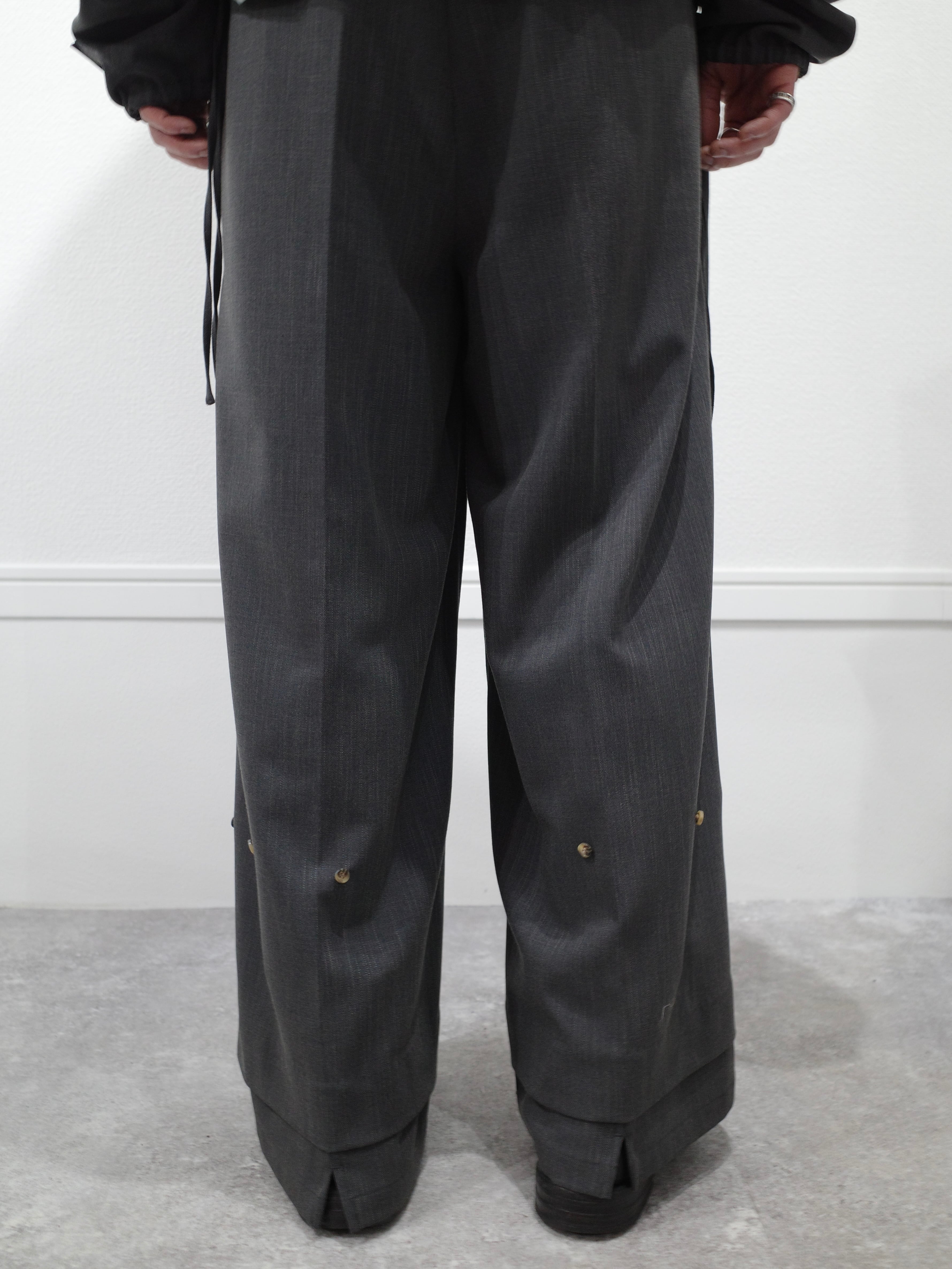 26ss SYUMAN.|Animus. Nu suit trousers(D.Gray) | ampel