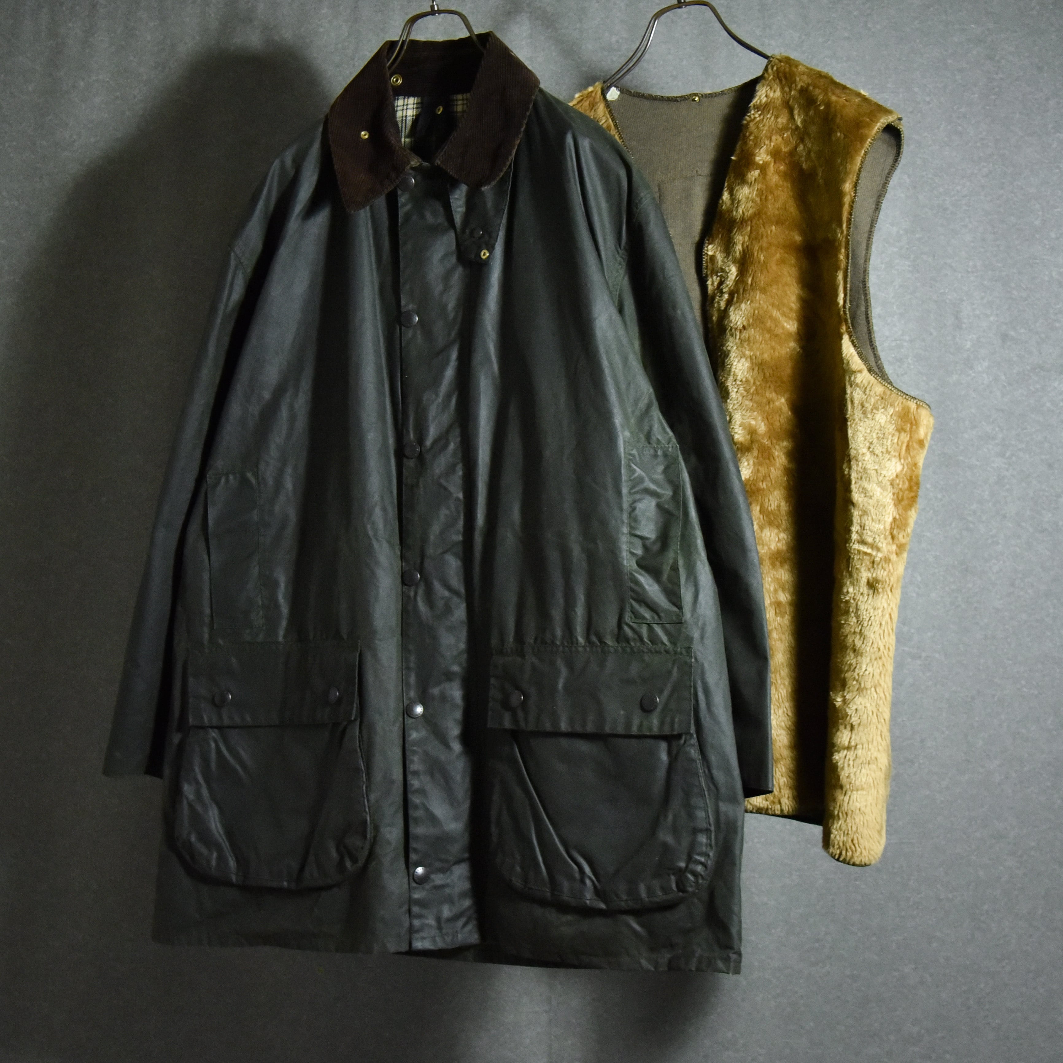 90s Barbour BORDER & PILELINING バブアー ボーダー パイル ...