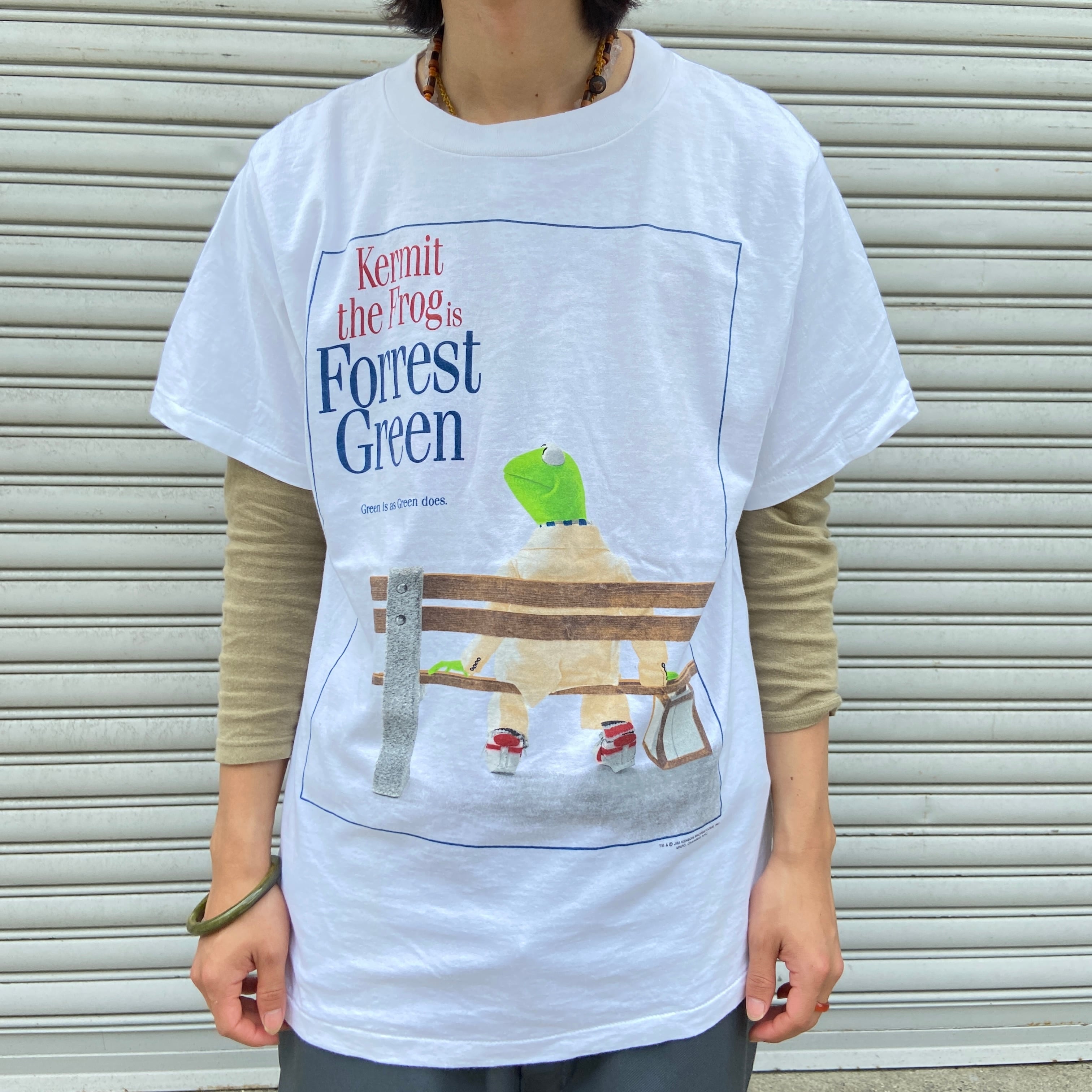 90s  Kermit 映画 Forrest Gump パロデTシャツＸＬ