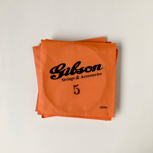 ヴィンテージ パッケージ ギブソン ギター 弦(オレンジ)|Vintage Gibson Guitar String Orange