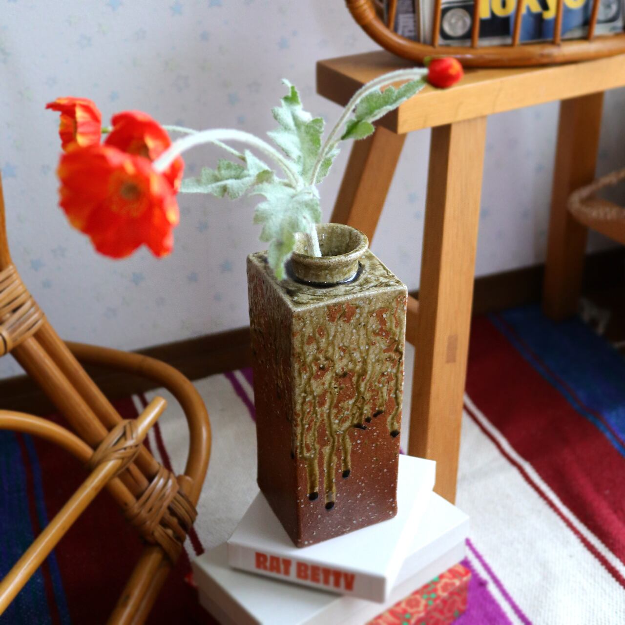 備前焼 壷花入 壺 つぼ 花器 フラワーベース 花瓶 花生 活け花 華道具 置物 Japan Vintage 壺 壷 つぼ 花瓶 花器 花入 作家 作品 ゴツゴツ 土