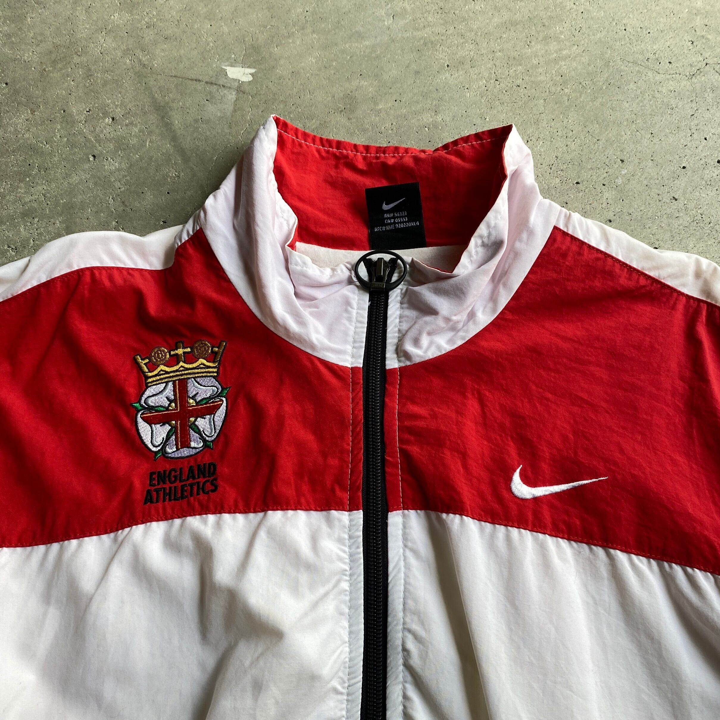00年代 NIKE ナイキ ENGLAND ATHLETICS 陸上 スウォッシュロゴ 刺繍 