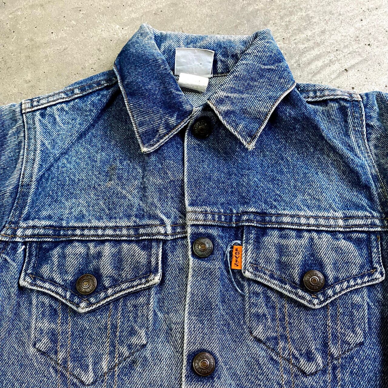 【kids】70年代〜80年代 USA製 Little Levi's リトル リーバイス デニムジャケット 3歳 100?相当 古着 キッズ 子供服  70S 80s ビンテージ ヴィンテージ トラッカージャケット【デニムジャケット】【AL2110】 | cave 古着屋【公式】古着通販サイト