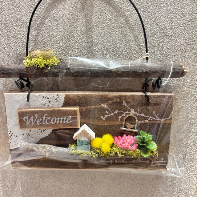 【ウェルカムプレート】木工雑貨（A23-31-6） ②
