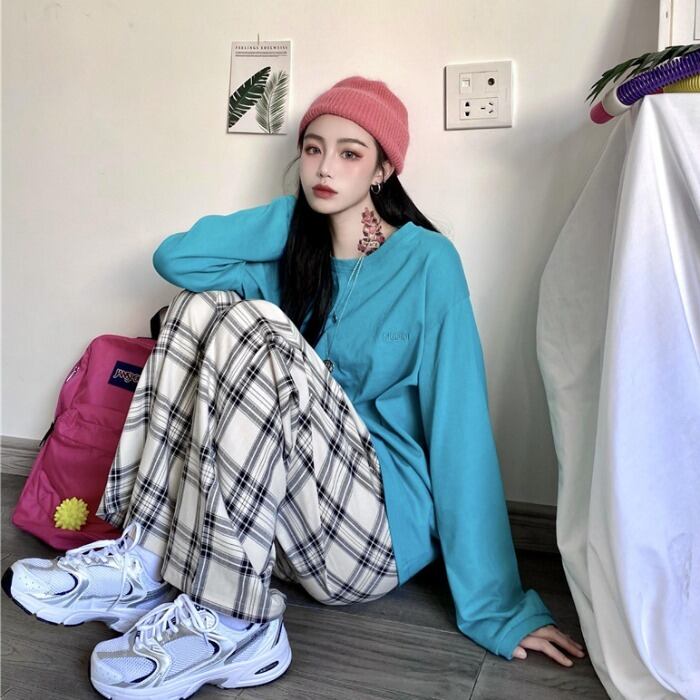 ルーズパンツ サマー薄手カジュアルハイウェスト 夏物 ケッペル3222358943