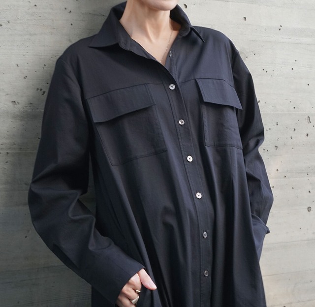 タックシャツワンピース