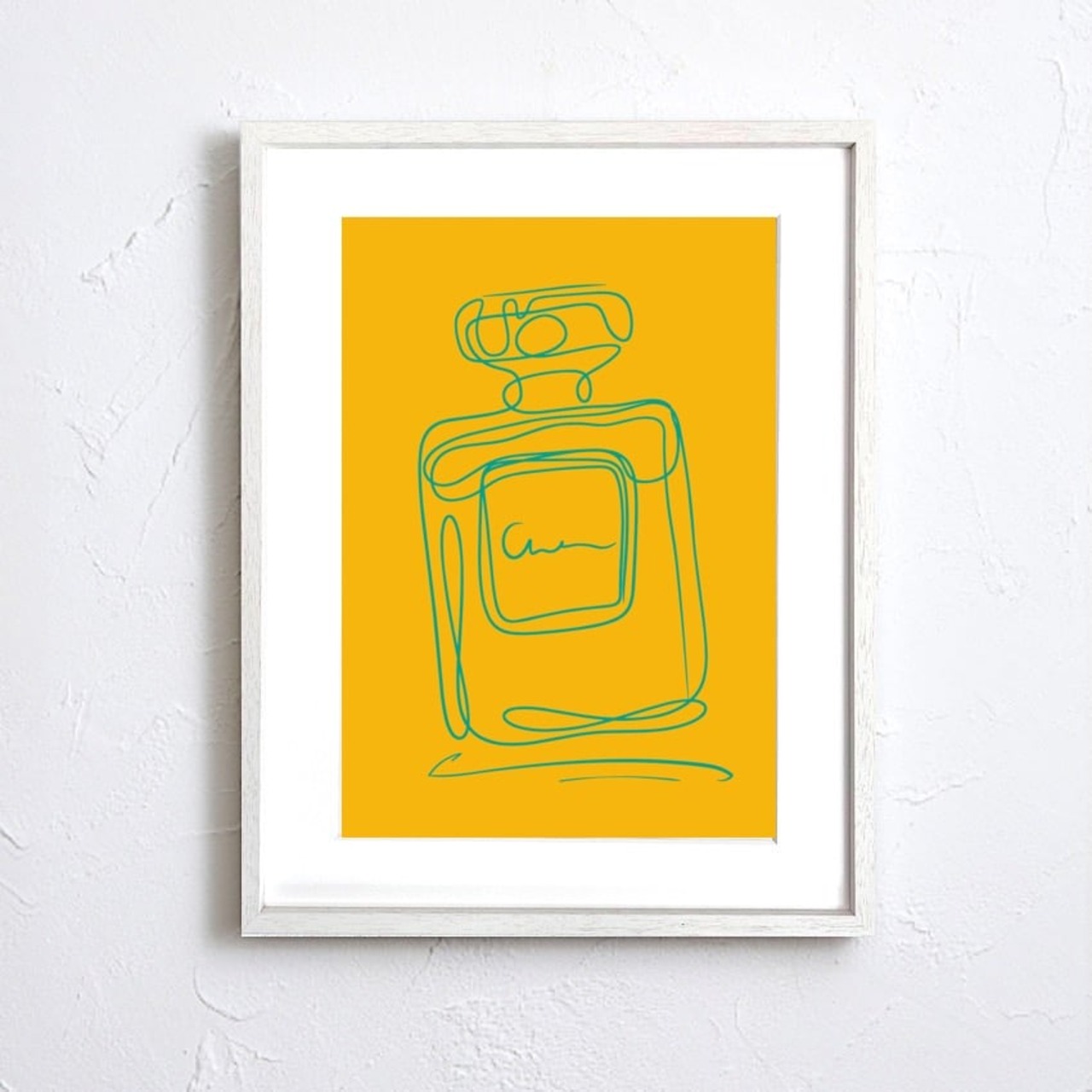 EAU DE PARFUM N°15｜香りの余韻を描くラインアートポスター｜上品ミニマルデザイン｜高品質印刷｜A3ポスター