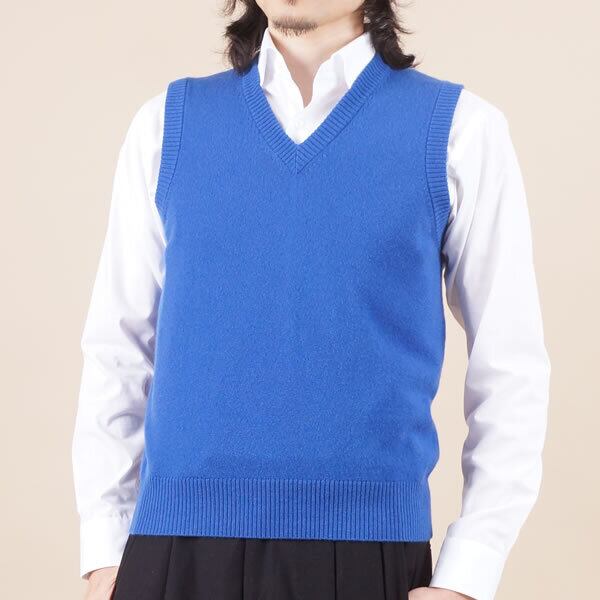 V衿ベスト / カシミヤ100％ | カシミヤニットのJ-COM(ｼﾞｪｲｺﾑ)