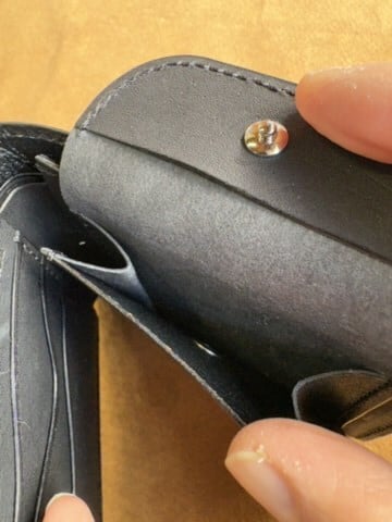 泥染めハーフウォレット（コンパクト） | 革工房One