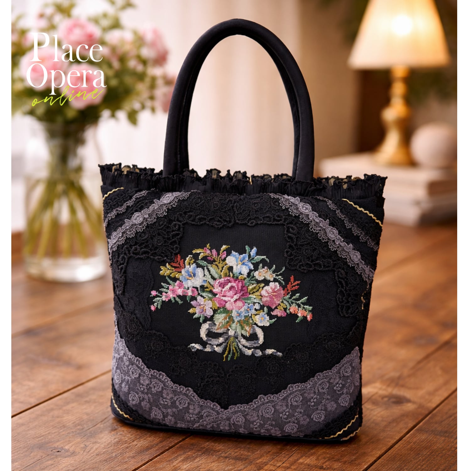 新品未使用品　プチポアン刺繍　パーティーバック　ダンス プチポアン】フォーマルバッグ/庭園の踊り | Place Opera Mignon