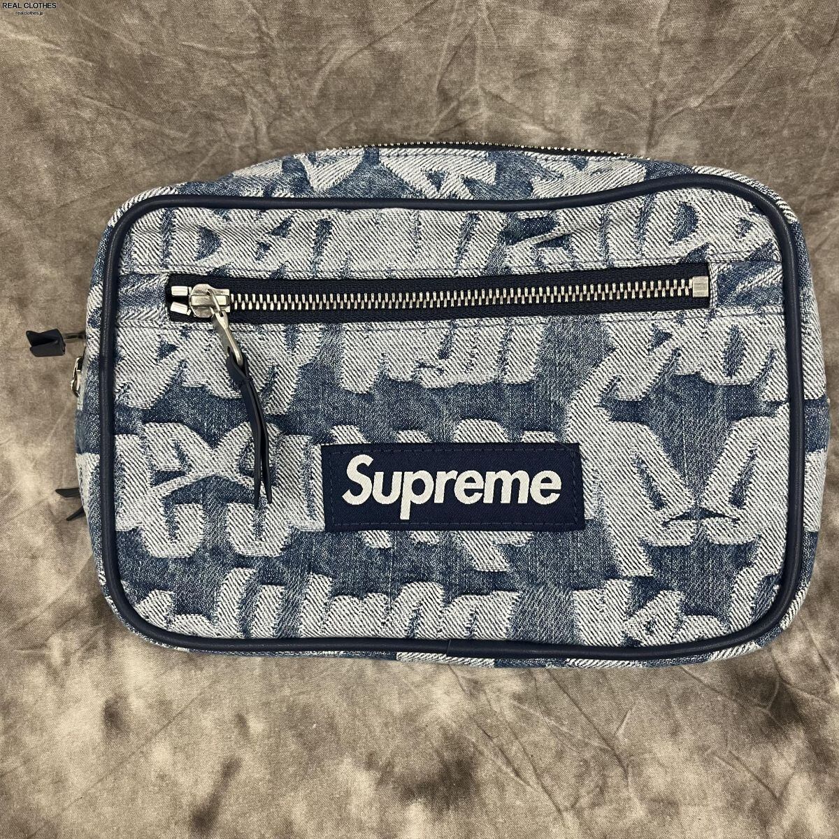 Supreme Fat Tip Jacquard Denim Waist Bag