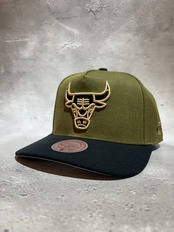 Mitchell＆Ness/ミッチェルアンドネス NBA シカゴ・ブルズ キャップ オリーブ