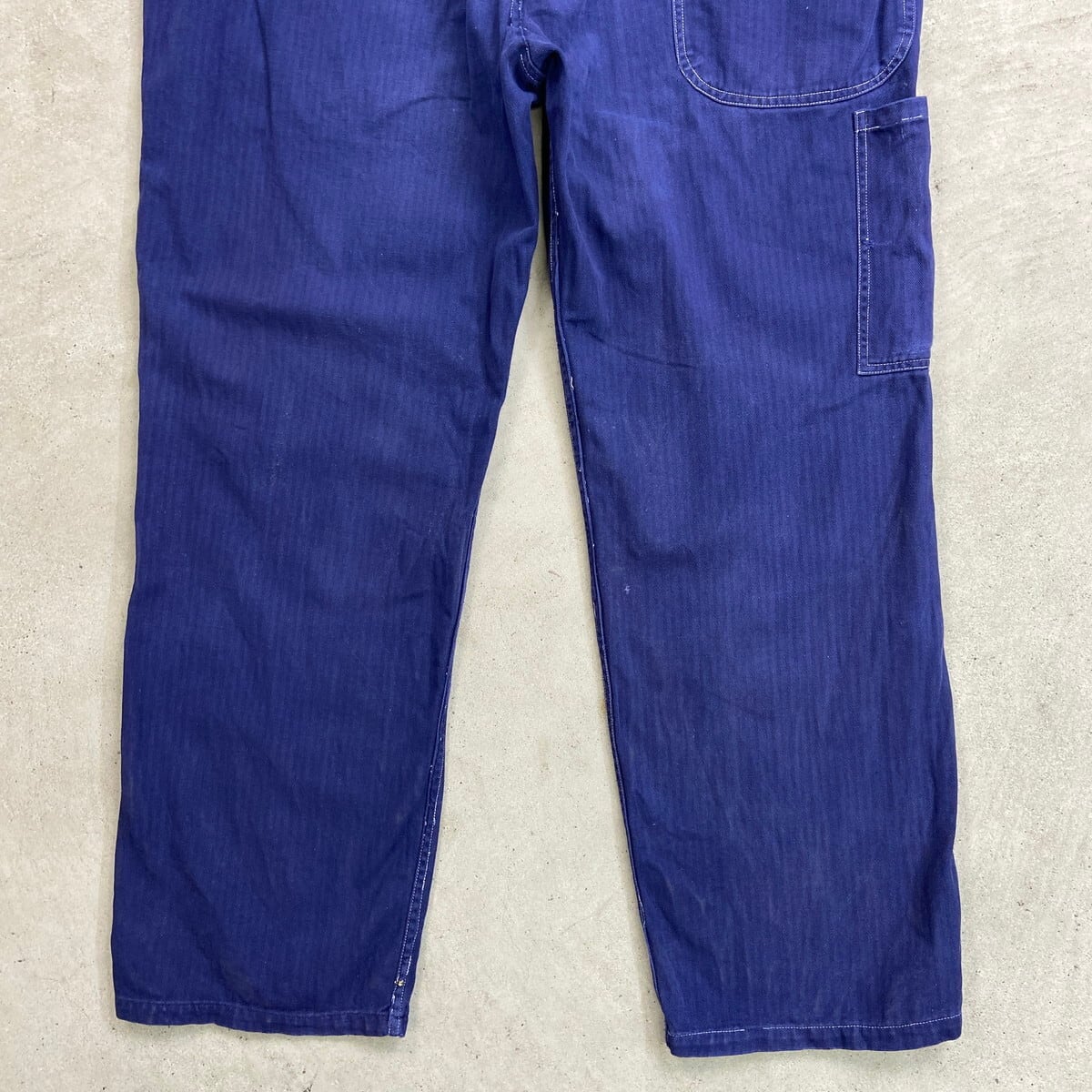 Y*O様 60s- フレンチワークパンツ メタルボタンZEUS ELEGANT 60年代 ZEUS ELEGANT フレンチワーク オーバーオール ヘリンボーン