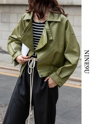 nichi volume leather jacket【NINE6784】