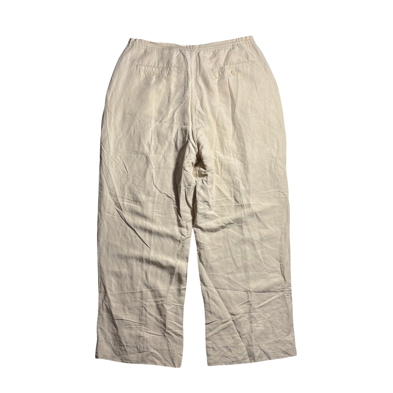 1990’s linen × viscose wide easy pants