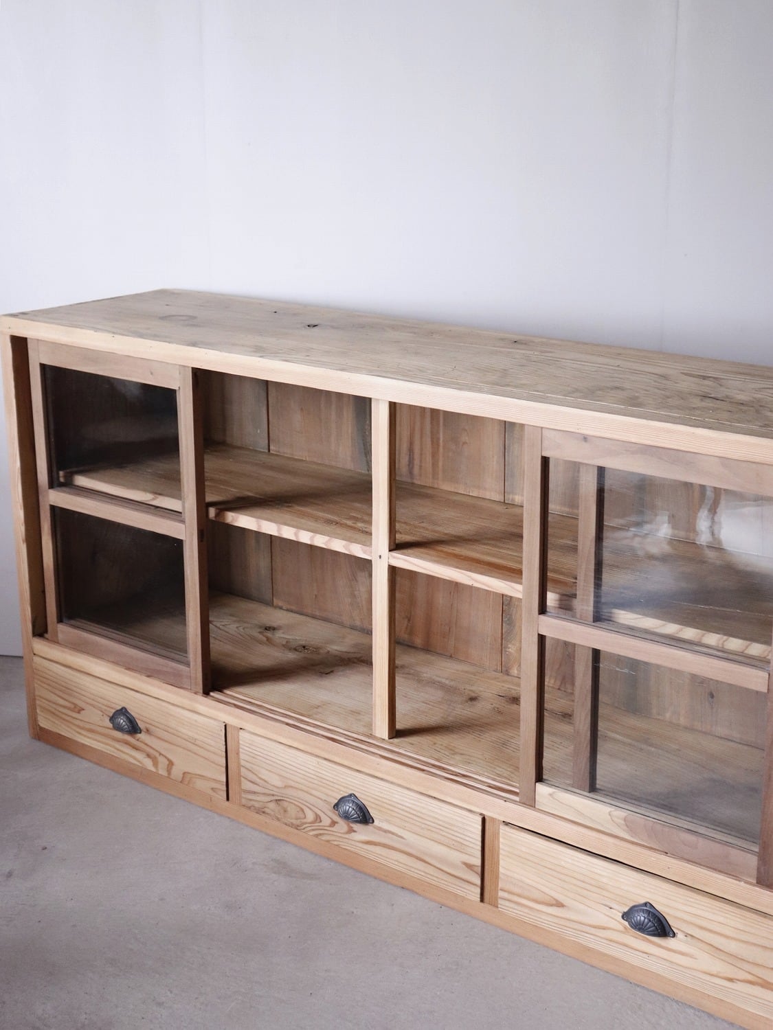 ガラス戸棚 横長 | アルドマ 古道具・古家具・アンティーク