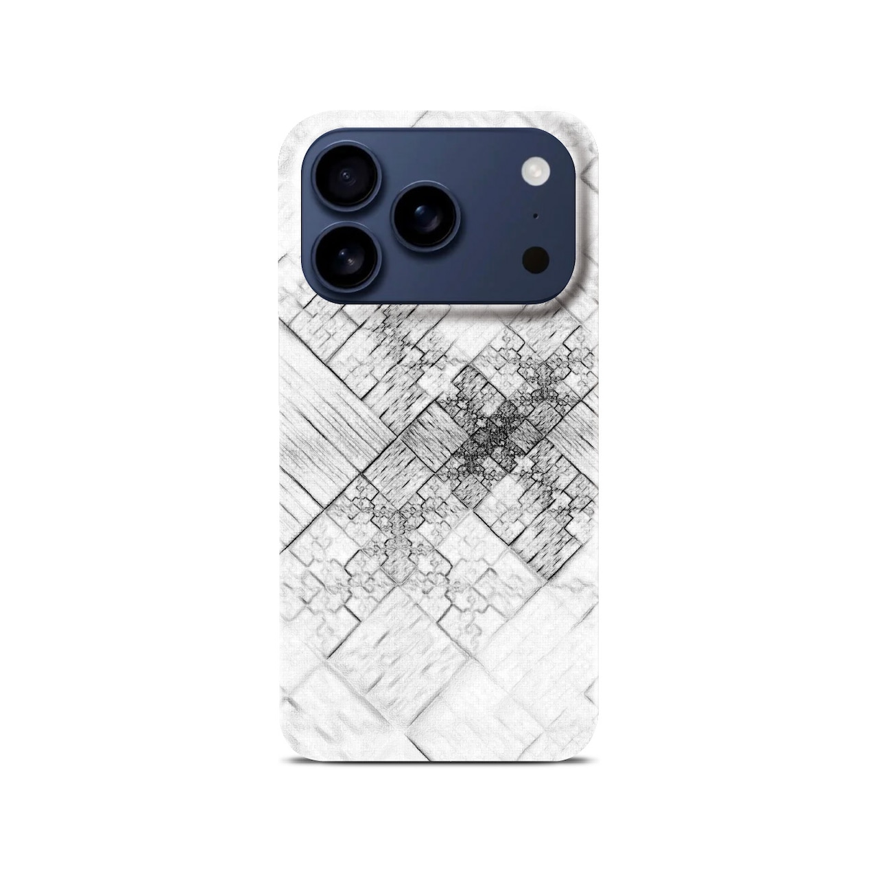 浪漫 - 和風 マットiPhoneケース【Monochrome Kyoto】