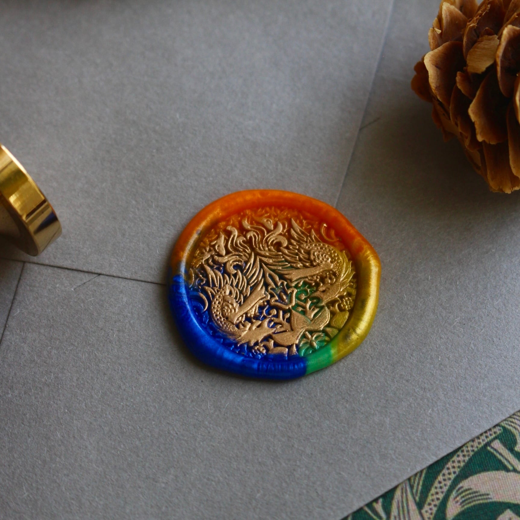 Wax seal stamp │Morris Dragon【25mm】 | シーリングスタンプ