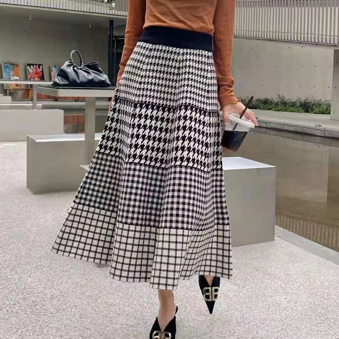 千鳥格子・チェックスカート　AJ11295-L05