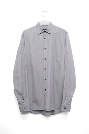 11SS "PRADA" Gray Color Cotton Dress Shirt