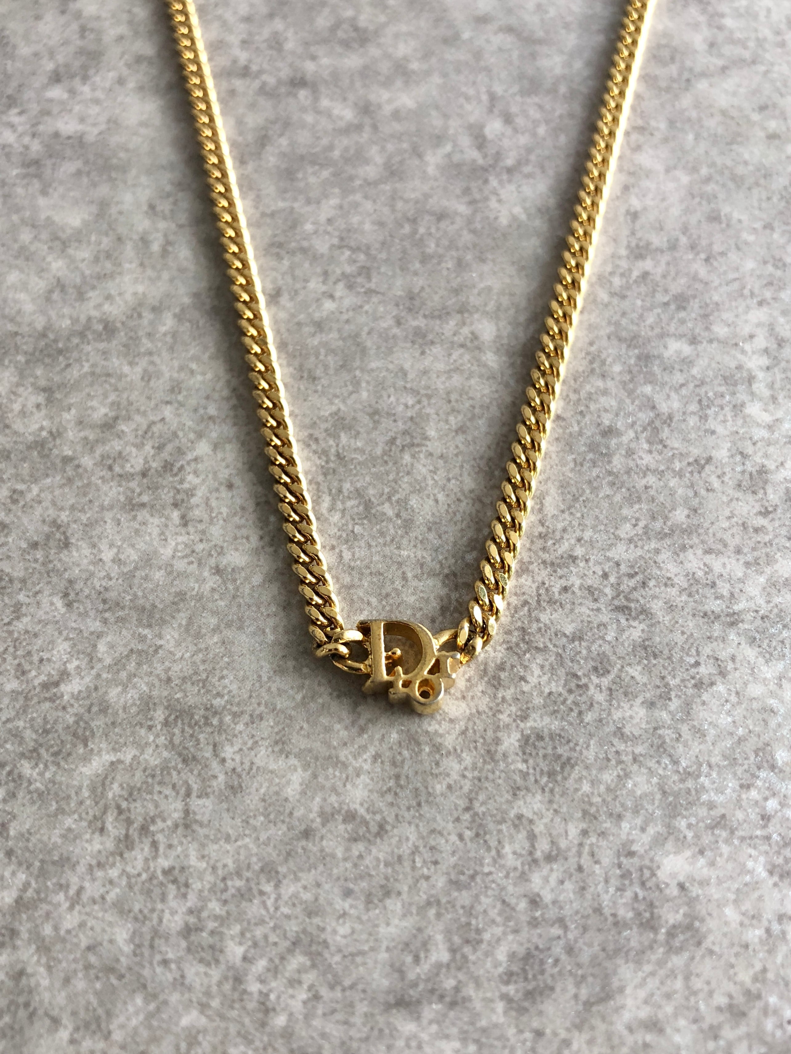 Christian Dior クリスチャン ディオール ネックレス ゴールド DIOR