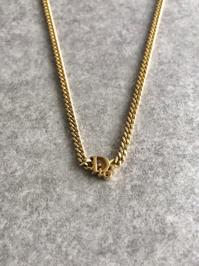 Christian Dior クリスチャン ディオール ネックレス ゴールド DIOR 喜平チェーン vintage ヴィンテージ オールド t2hpp4