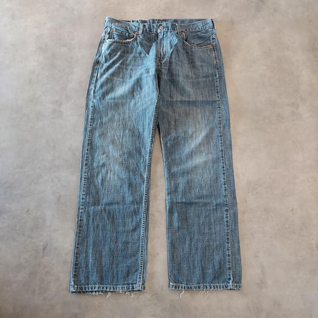リーバイス569 Levis W34 ワイド バギー 青 古着 22472