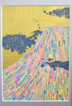 富士山 / カラフル / 絵画 / アート / 金色 / ゴールド/ 日本