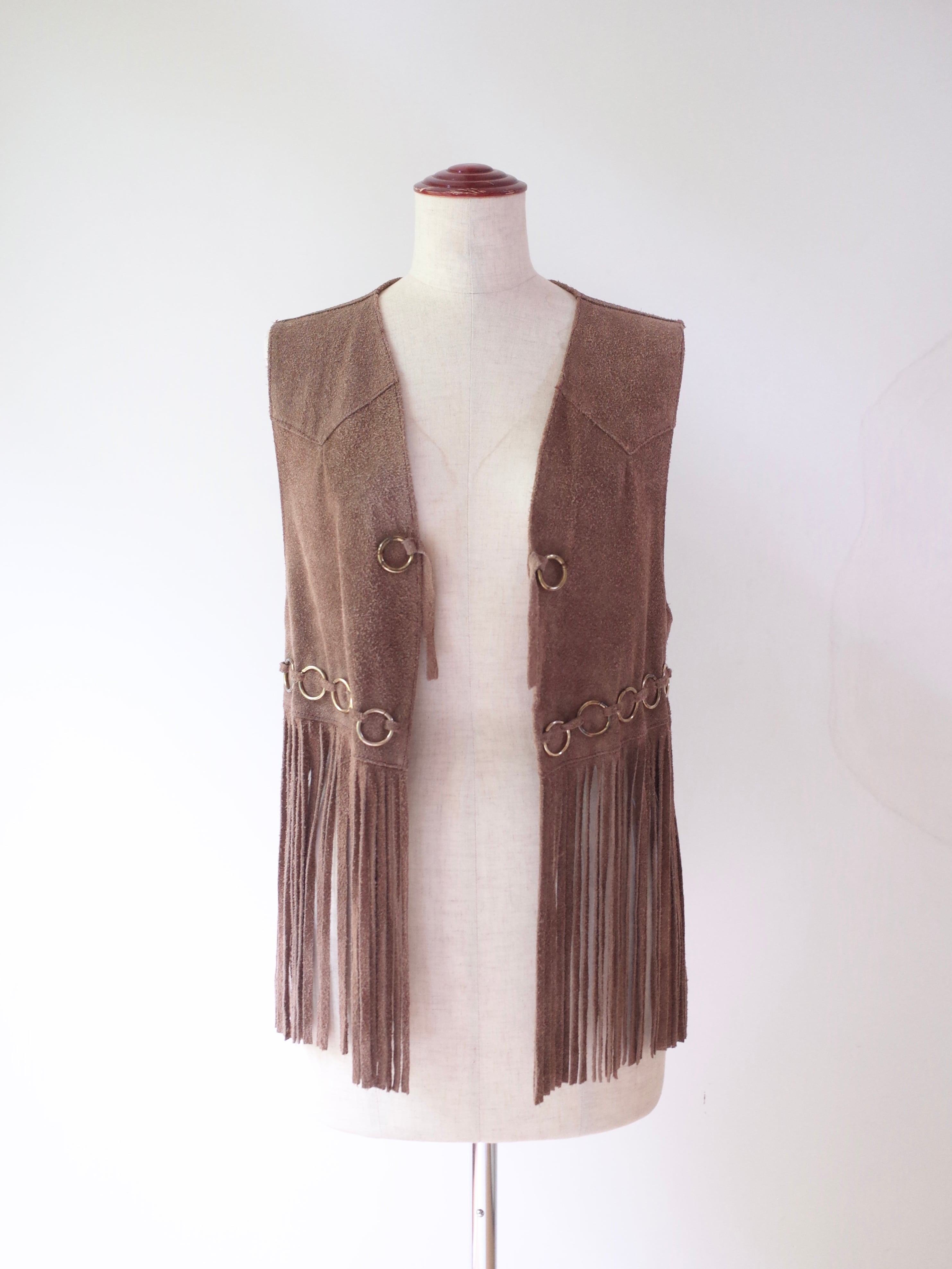 Mexico fringe suede vest