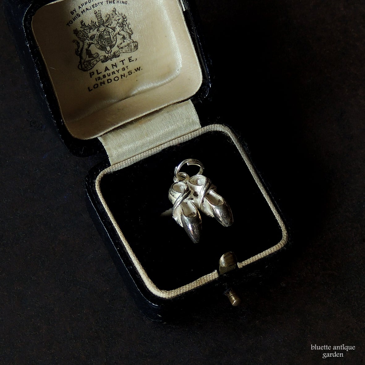 ヴィンテージ】60s 英国製 シルバーチャームブレスレット 純銀 SV925