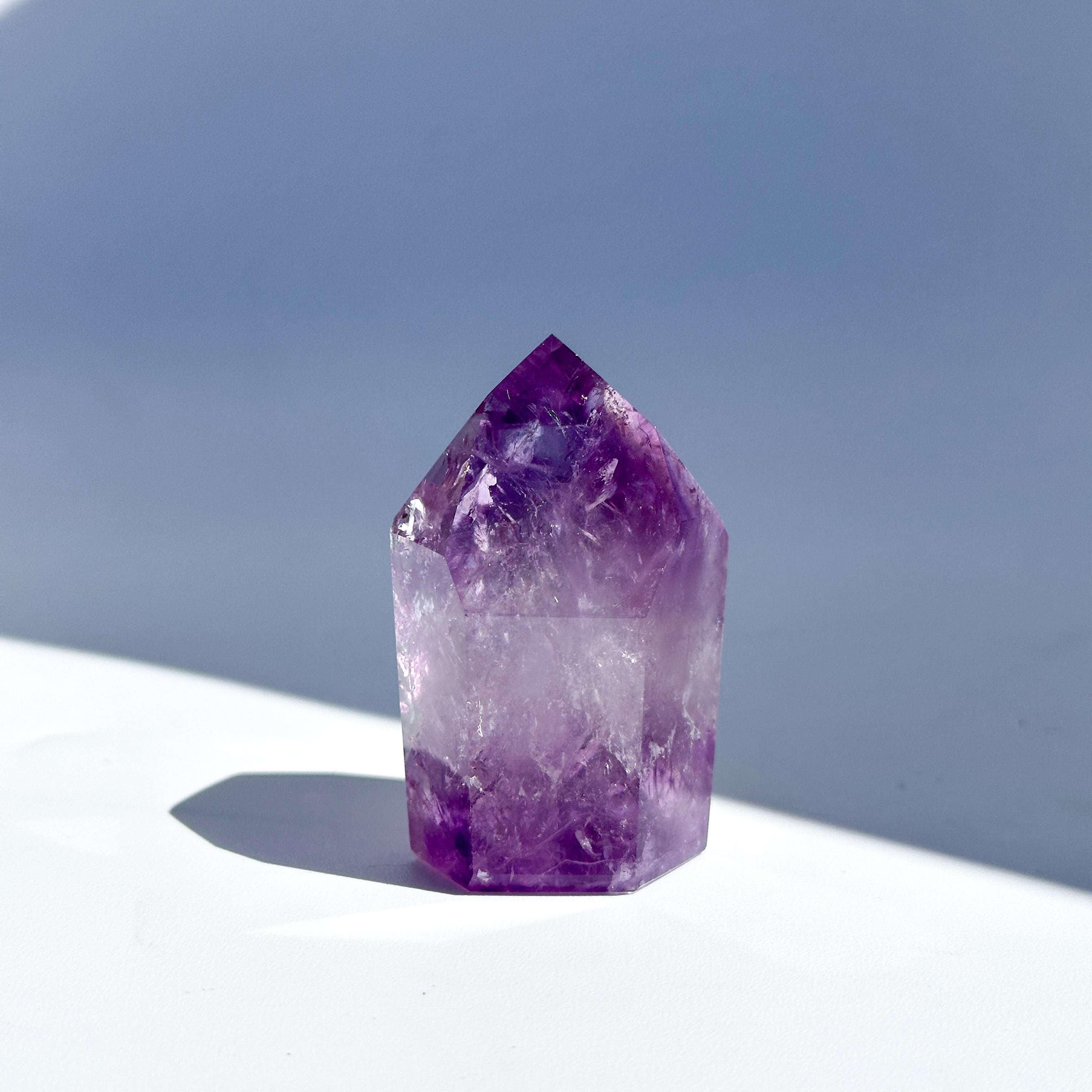 【高品質】バイーア産ファントムアメジスト タワー61◇ Phantom Amethyst ◇天然石・鉱物・パワーストーン・インテリア