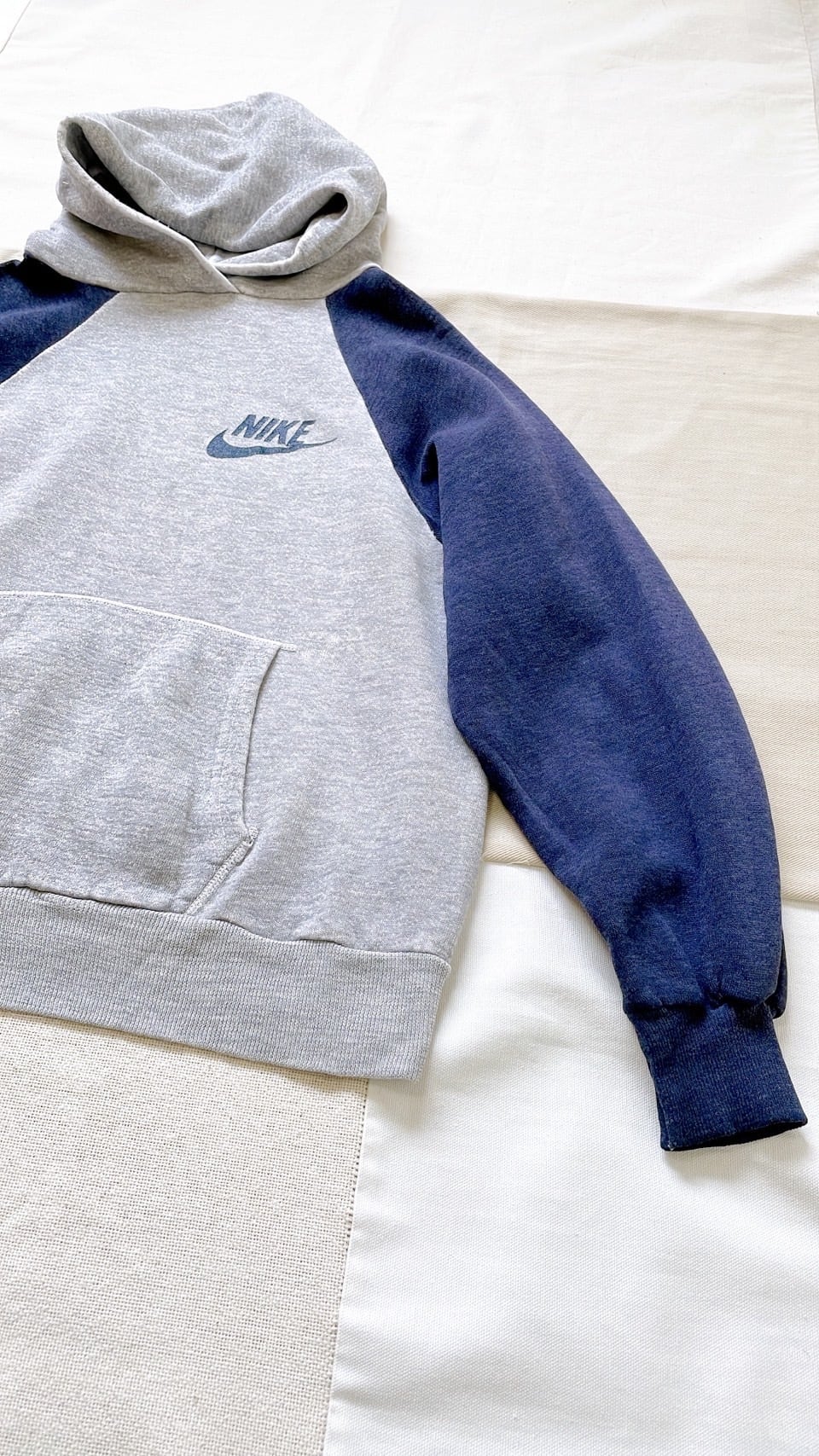 70年代～ NIKE 2トーンラグランスリーブスウェットパーカー USA製  