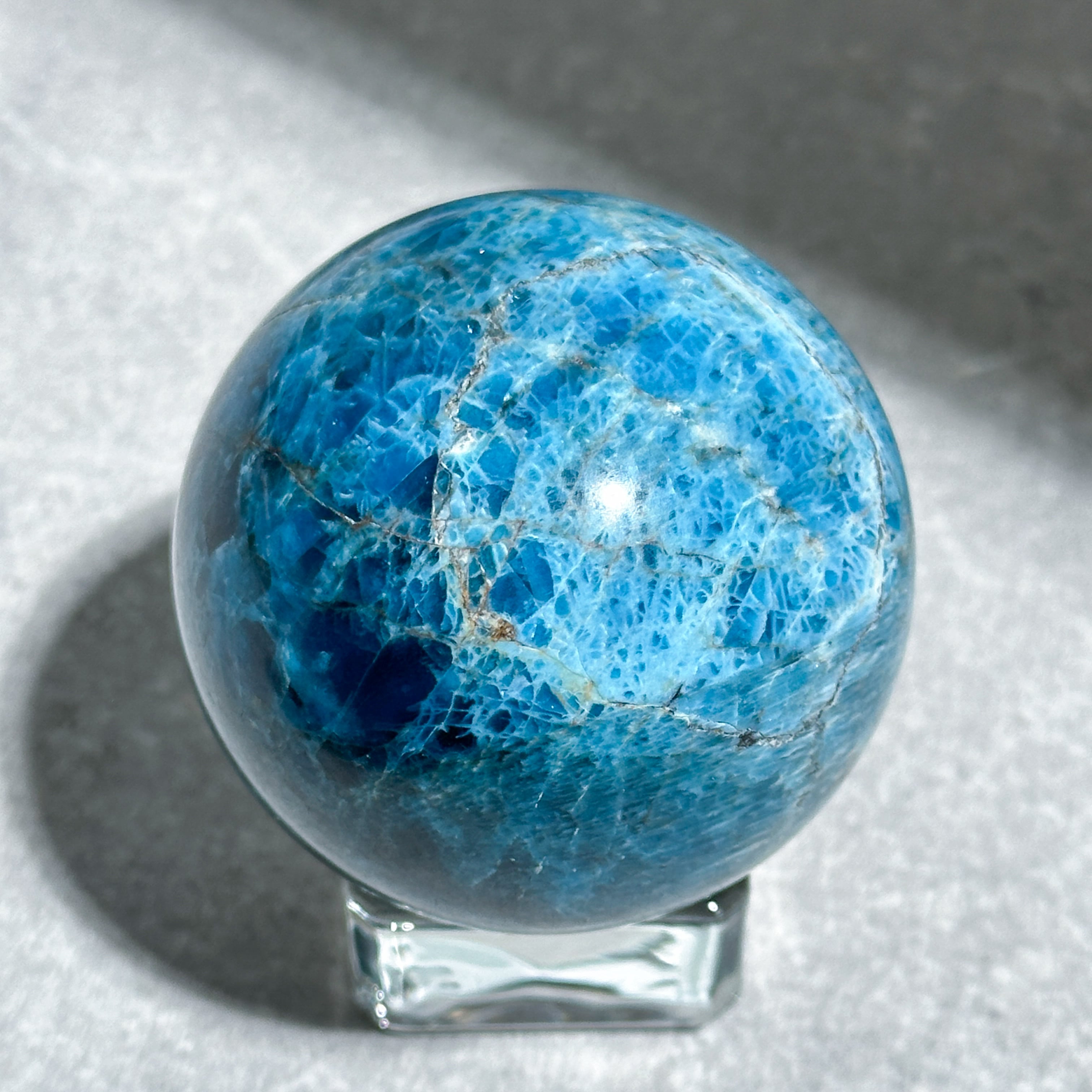 ブルーアパタイト スフィア12◇Blue apatite◇ 天然石・パワーストーン