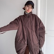 corduroy lettering cap/brown