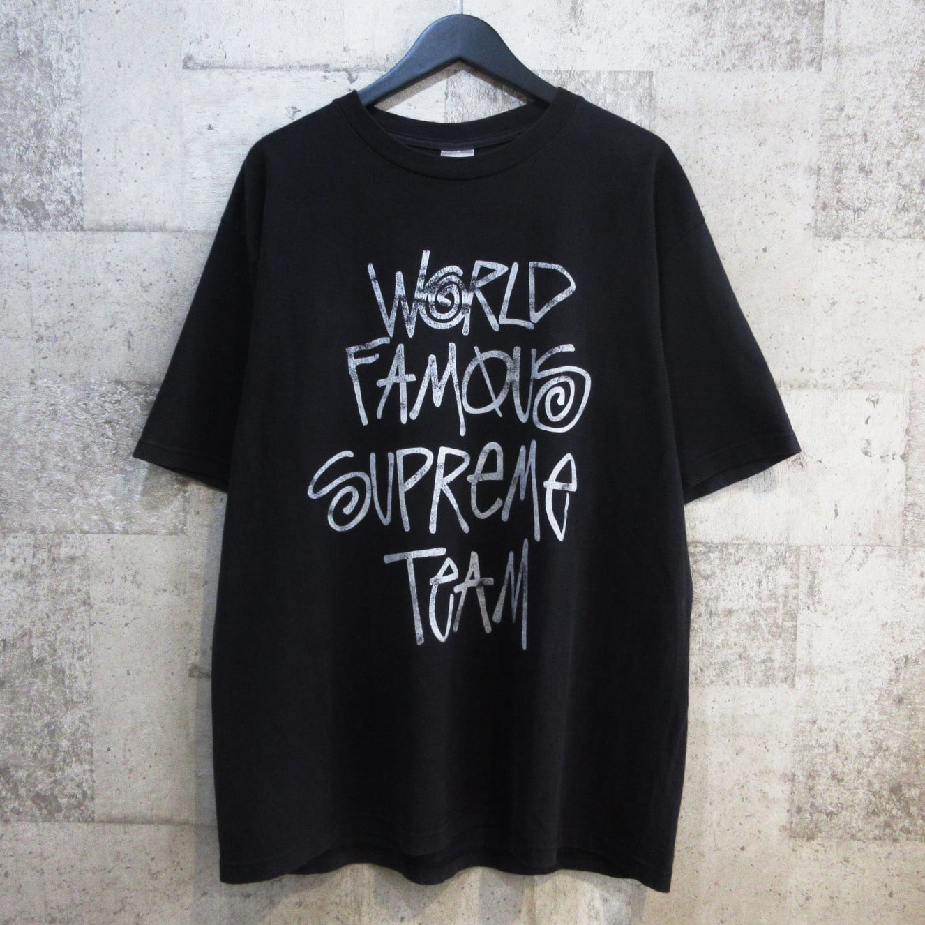 Supreme × STUSSY World Famous Tee World Famous Supreme X Stussy Tee Celebrity Tees Supreme All Photo