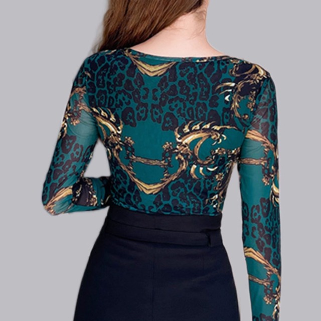 アートプリント シアーストレッチ ダンストップス ds1236