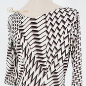 社交ダンス 衣装 トップス ブラウス ホワイト系 チャコット Chacott 日本製 白 黒 紫 柄 伸縮 ストレッチ 練習 レッスン かわいい パーティー ダンス衣装 イベント ステージ 柔らかい生地 ブラック系 パープル系