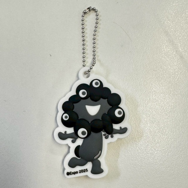 〈大阪・関西万博〉3Dラバーマスコットキーチェーン B ver.黒ミャクミャク