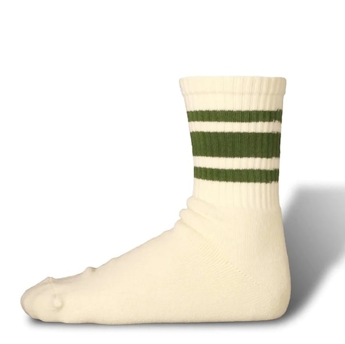 80's Skater Socks  2nd Collection | Short Length　Olive