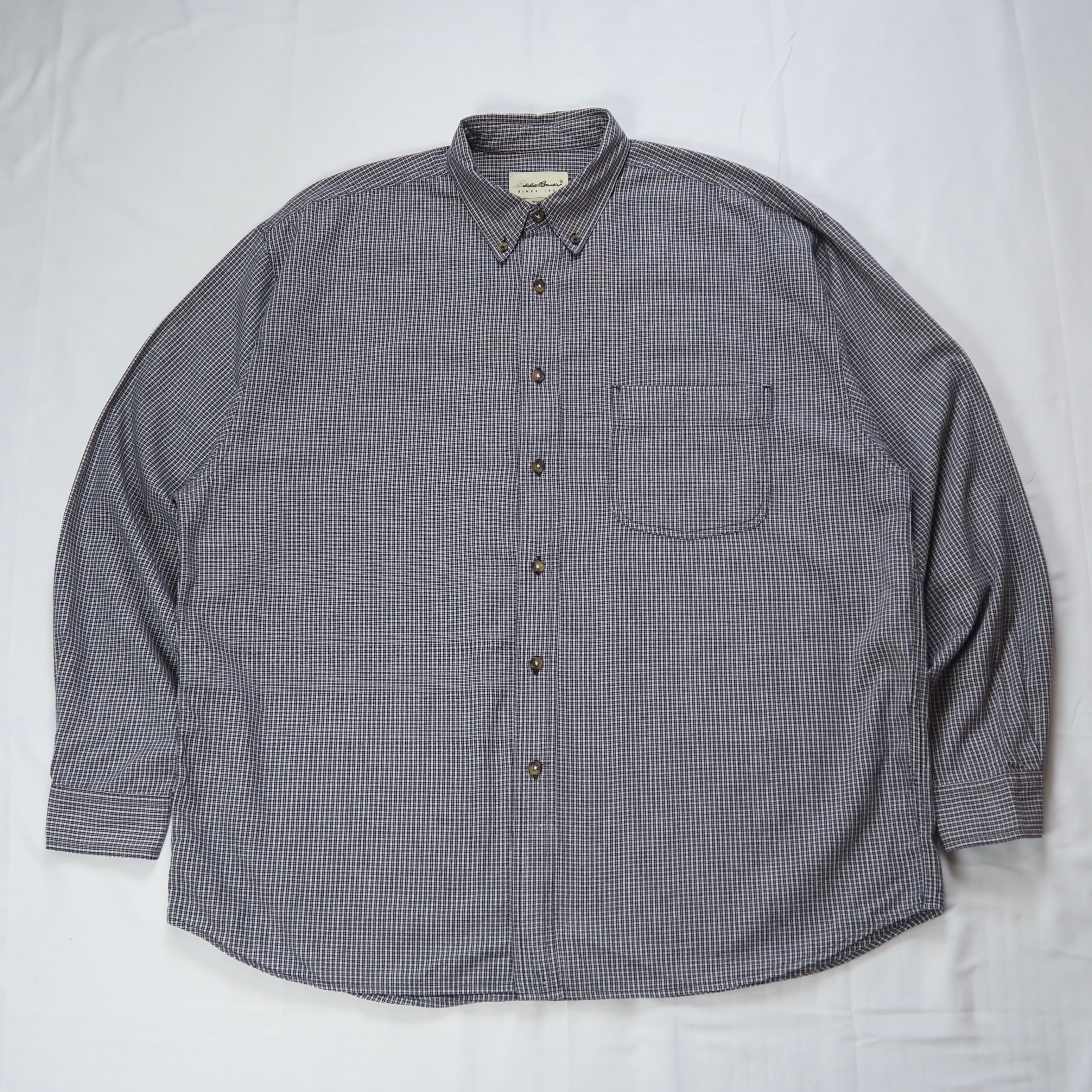 USA製 Dickies ディッキーズ 長袖 シャンブレーシャツ メンズL相当
