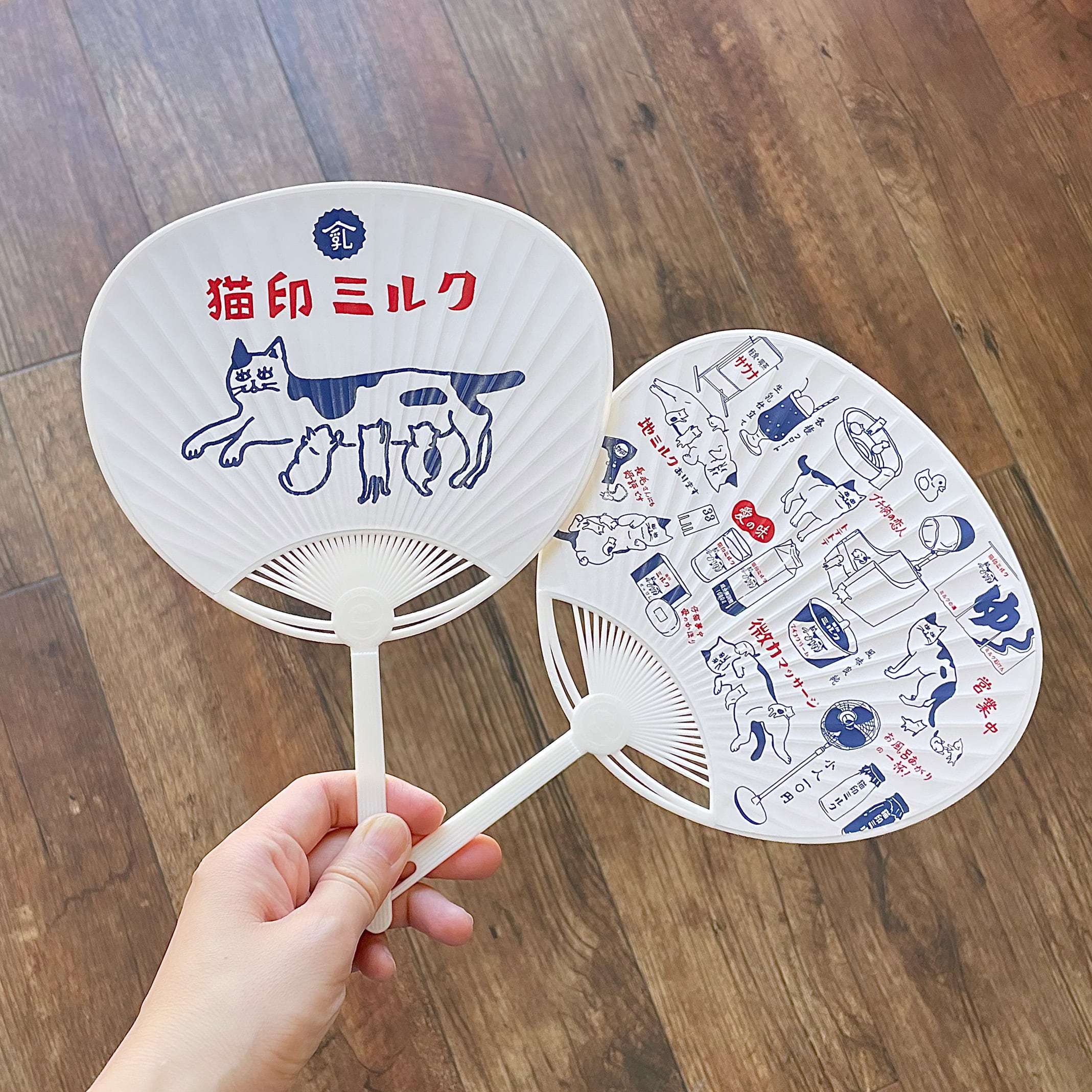 猫印ミルク 】ミニうちわ | 猫雑貨のお店 ネコ曜日